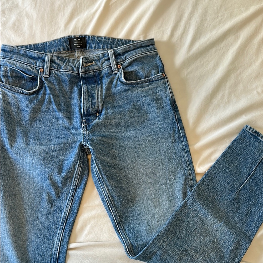 Neuw Blue Slim Fit Jeans with Subtle Fading